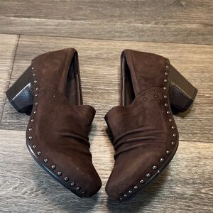 Dansko Brown Studded Women's heeled Shoes size 39 (j181)